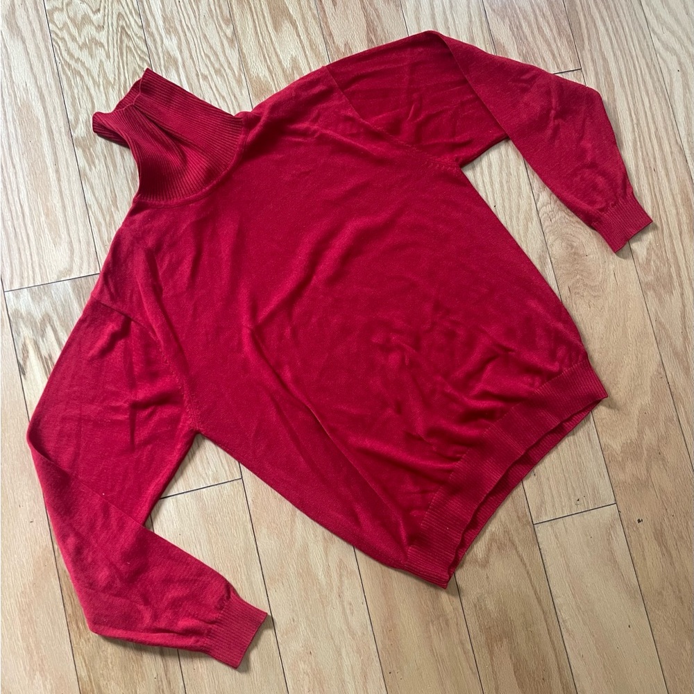 Red Turtleneck Sweater size Medium